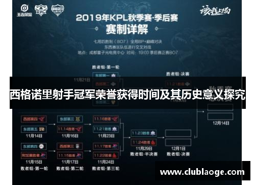 西格诺里射手冠军荣誉获得时间及其历史意义探究 西格诺里射手冠军荣誉获得时间及其历史意义探究
